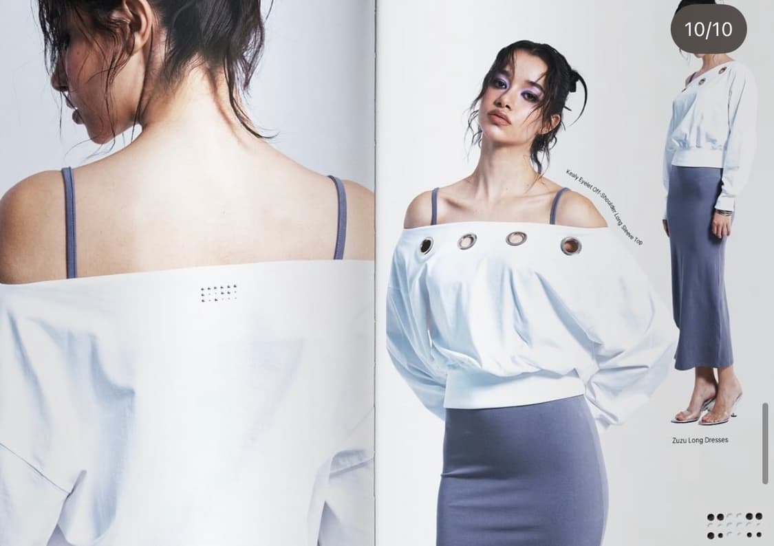 플리즈노팔로우 크롭 화이트 맨투맨  상품이미지1