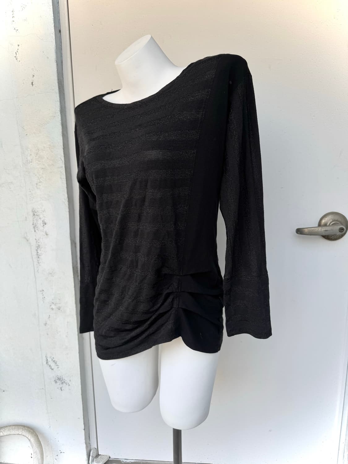 Stripe shirring long sleeve 상품이미지3