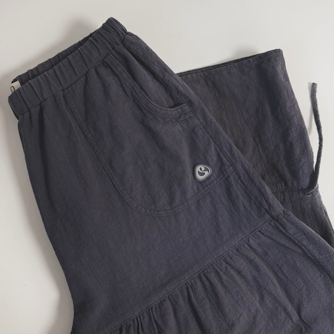 코이세이오 셔링 러프 팬츠 네이비 SHIRRING ROUGH PANTS 상품이미지2