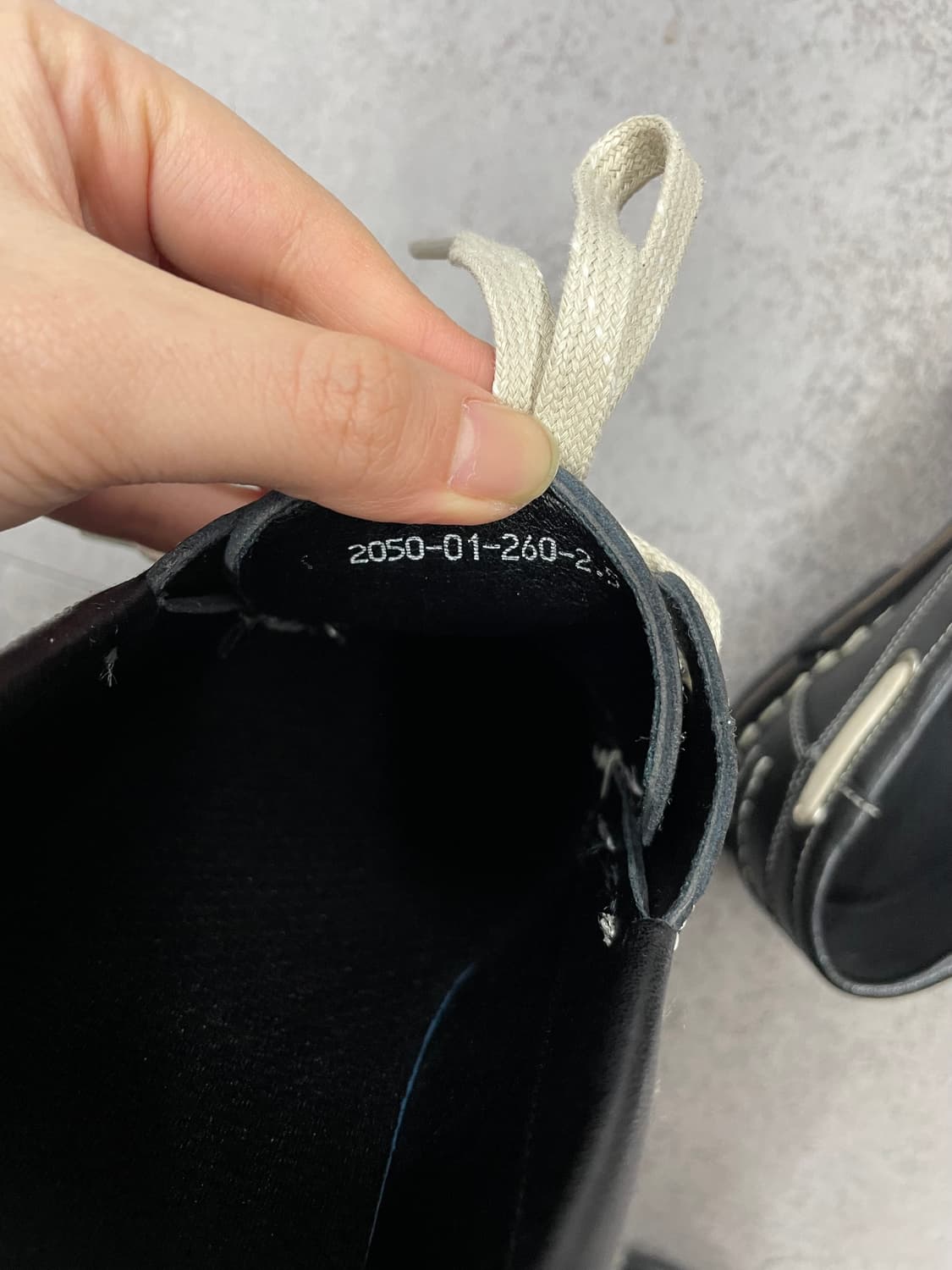 빈티지 캠퍼 에키 레이스업 블랙 레더 로퍼 상품이미지4