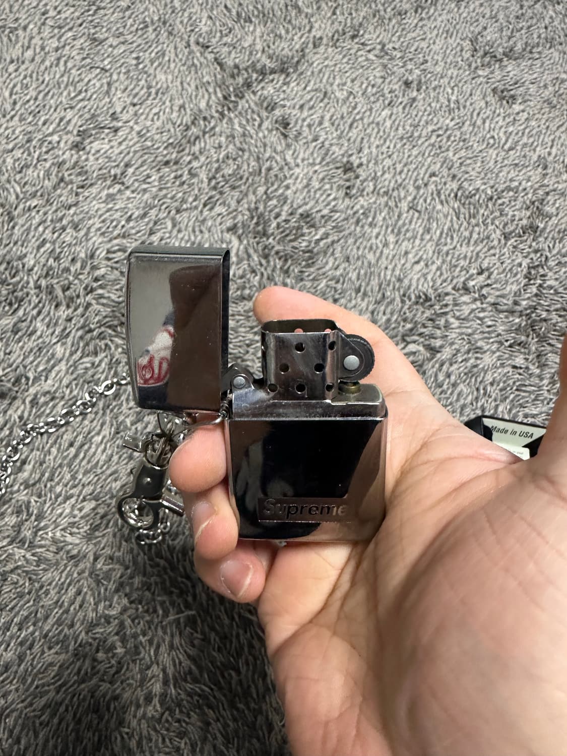 슈프림 체인 지포라이터 상품이미지5