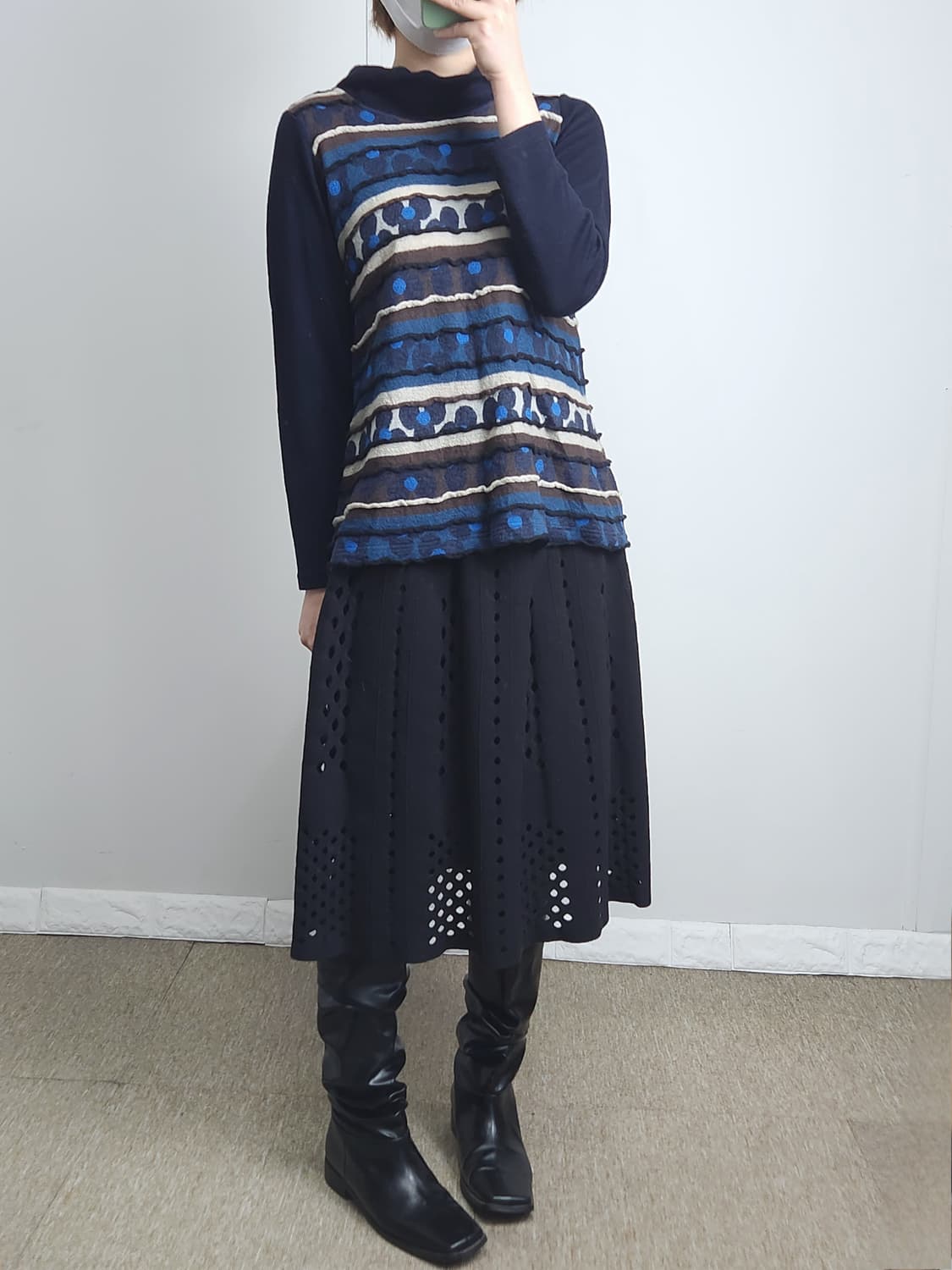 플로럴 울 탑 상품이미지3