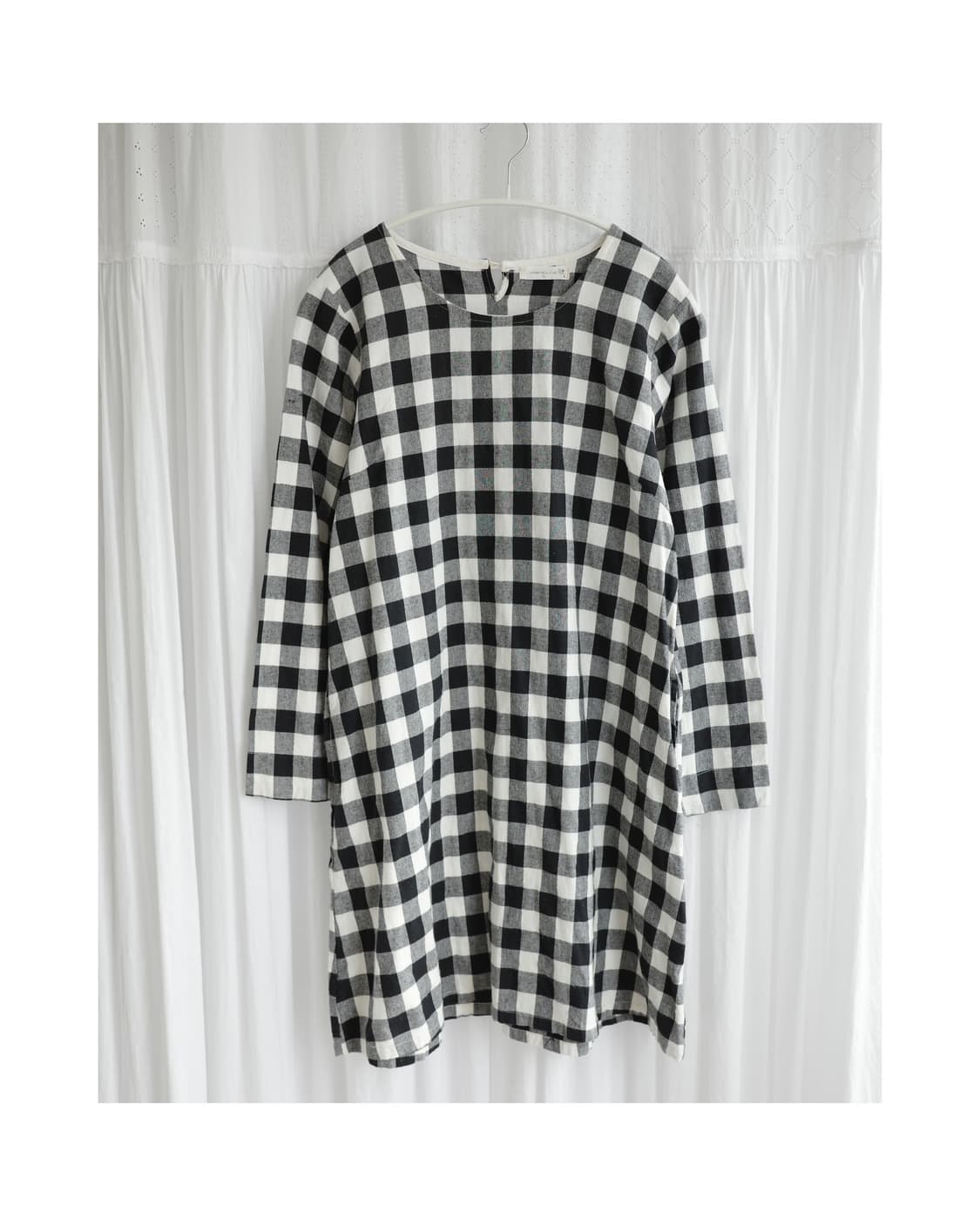 Crosstalk club check one-piece 상품이미지5