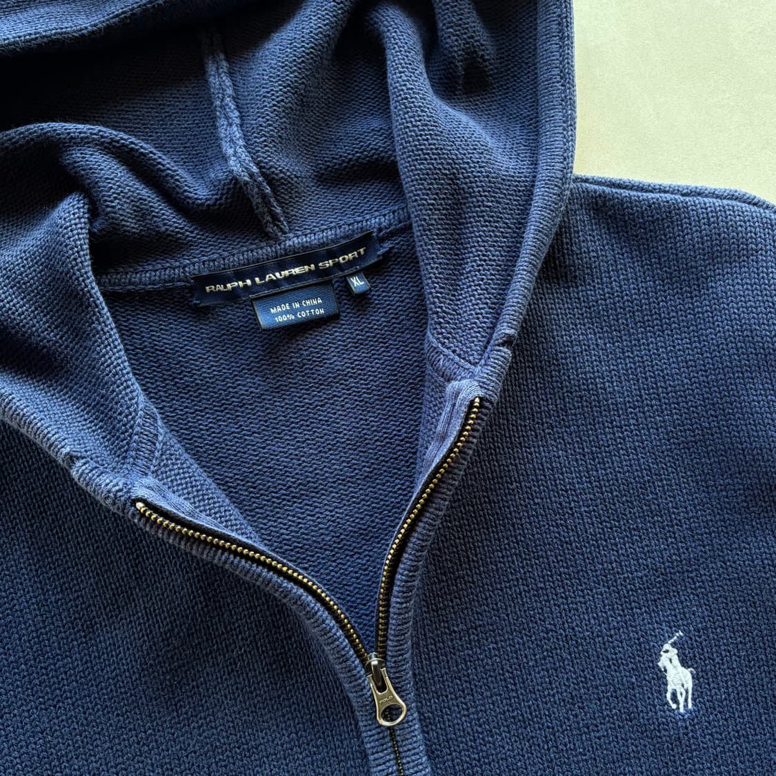 [S-M]폴로 랄프로렌 코튼 니트 후드집업 상품이미지6