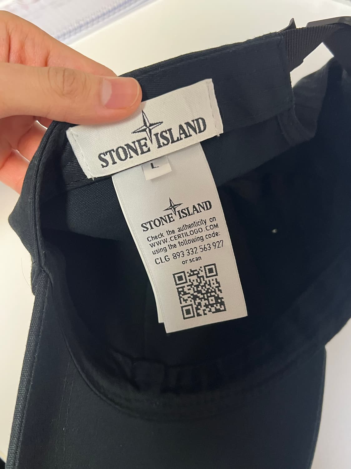 스톤아일랜드 볼캡 블랙 상품이미지3