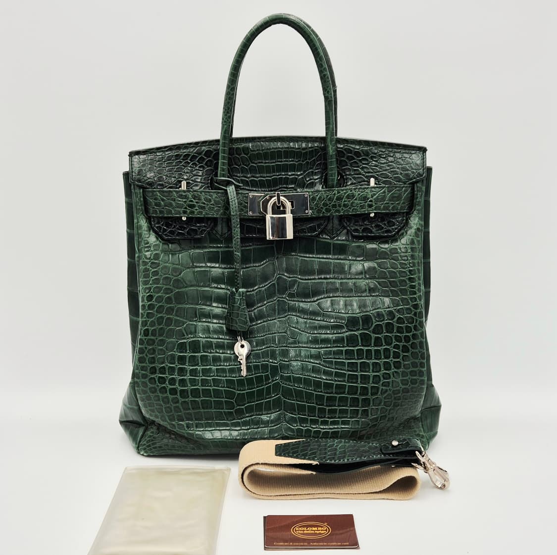 콜롬보 40 크로커 토트백 그린 점보 상품이미지1