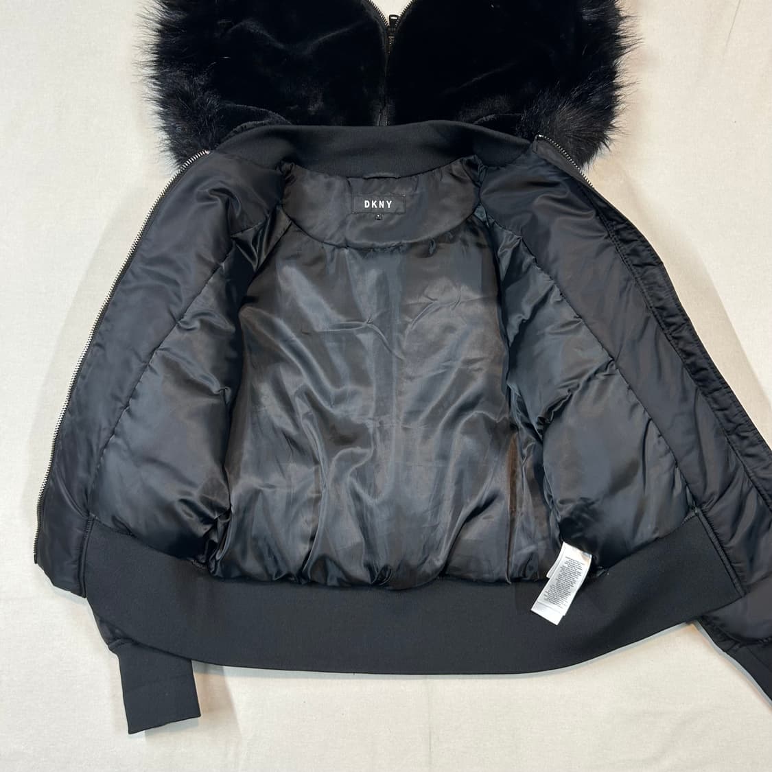 M) DKNY N2B 덕다운 패딩 봄버 자켓 블랙 상품이미지4