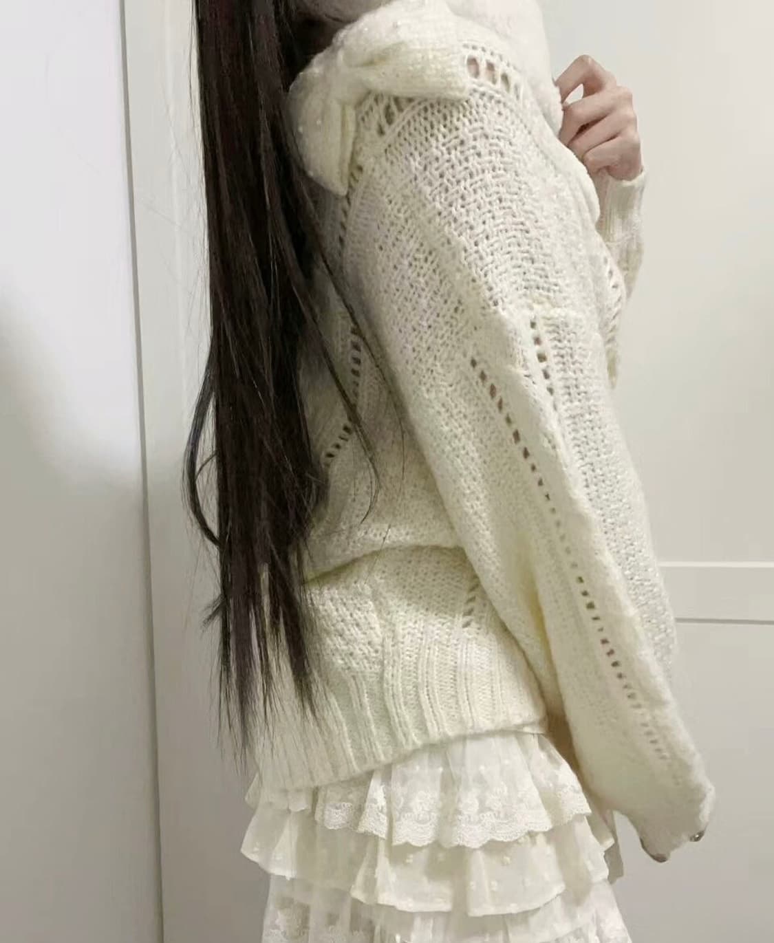 리즈리사 핀터깔 히메갸루 리본 니트 상품이미지2