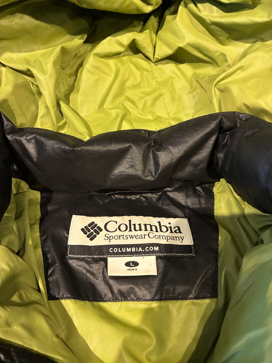 L) 컬럼비아 구스다운 패딩 블랙 상품이미지3