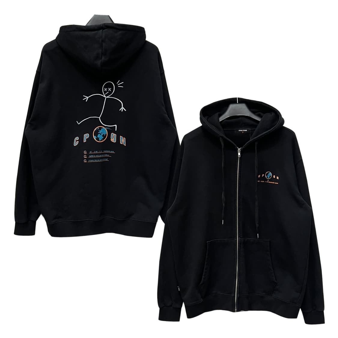 꼼파뇨 EaRth COMME 자수 후드 집업 L 상품이미지1