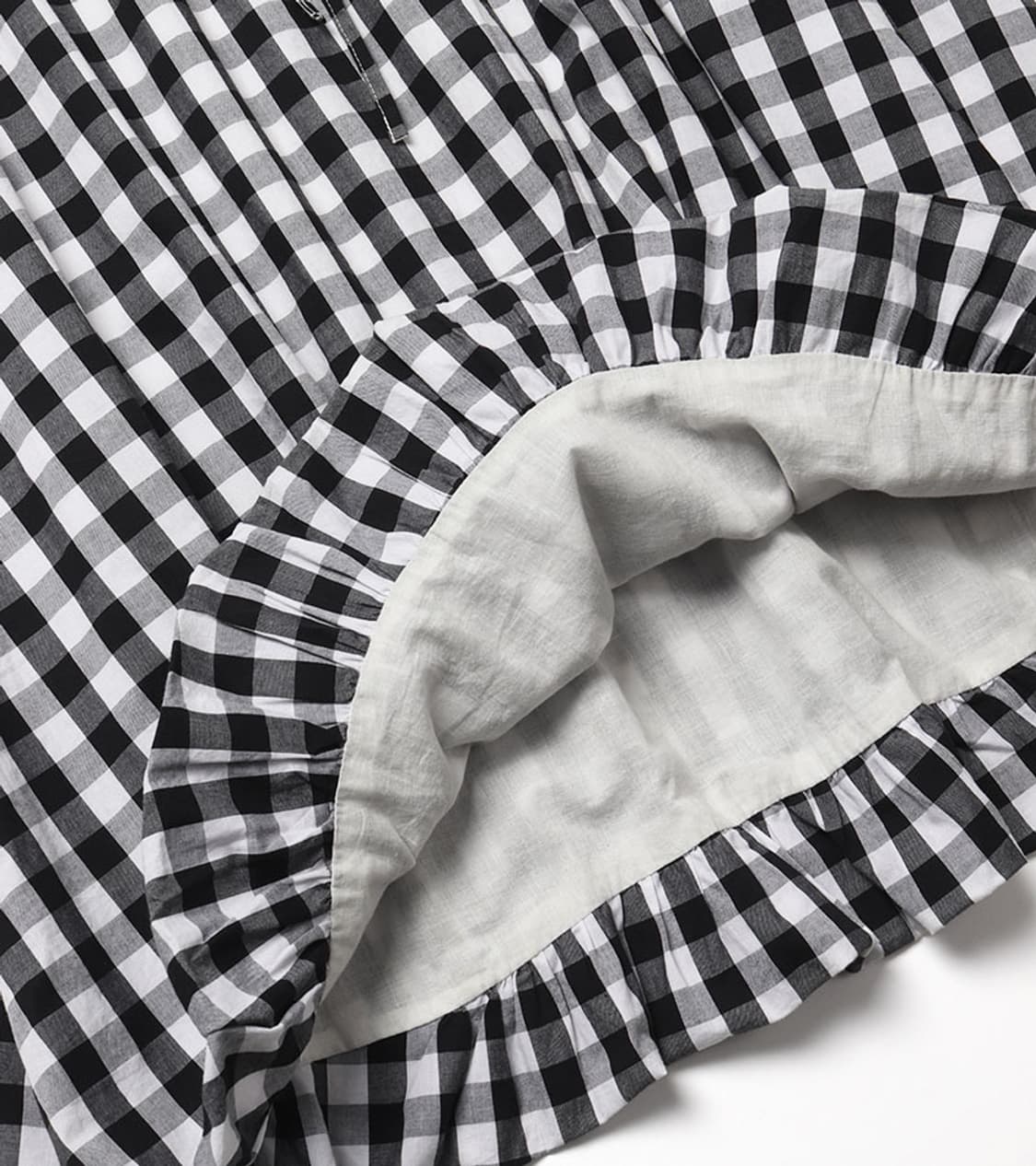 BEAMS BOY - CHECK BALLOON SKIRT 상품이미지5