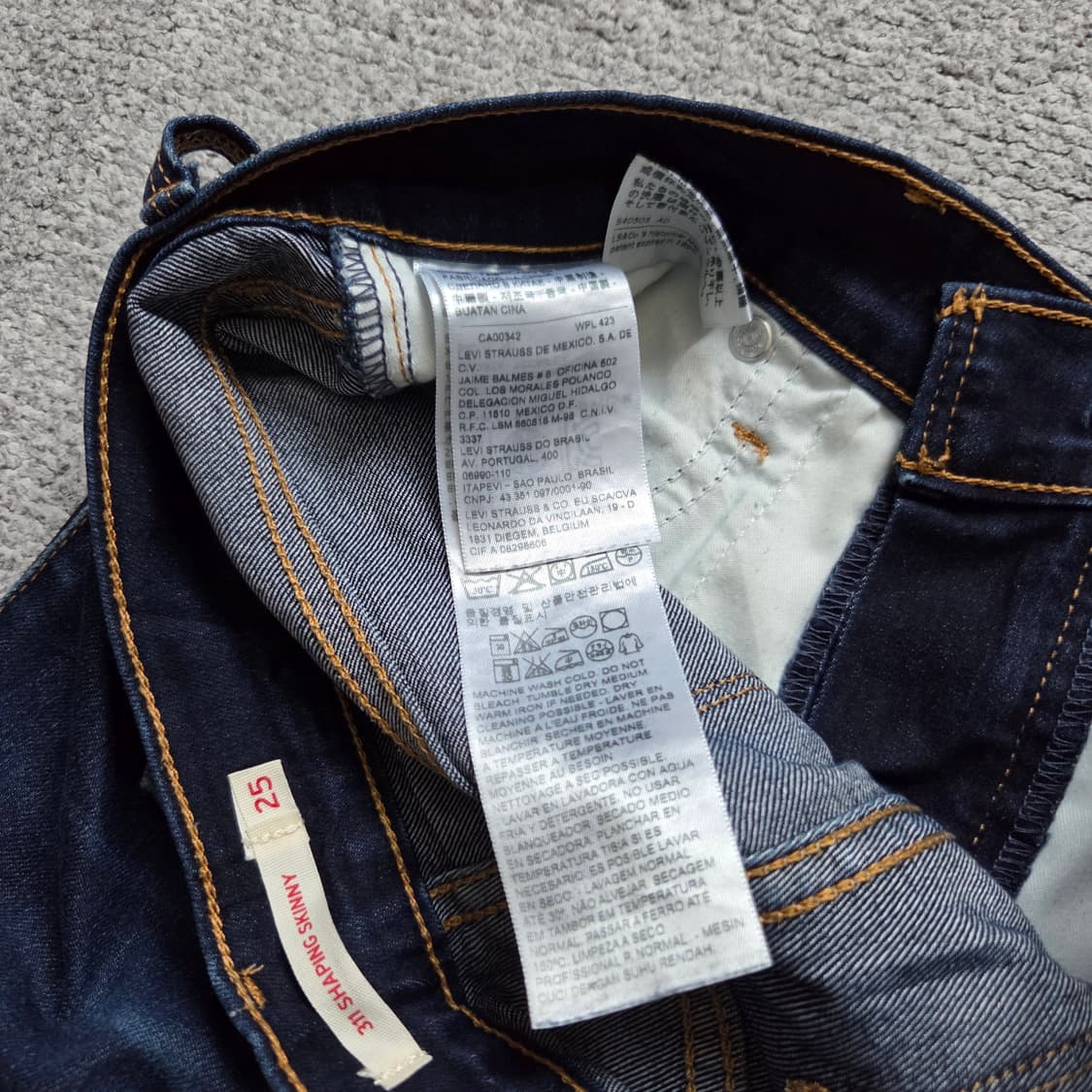 Levi's 리바이스 311 데님팬츠 청바지 25-26 상품이미지4