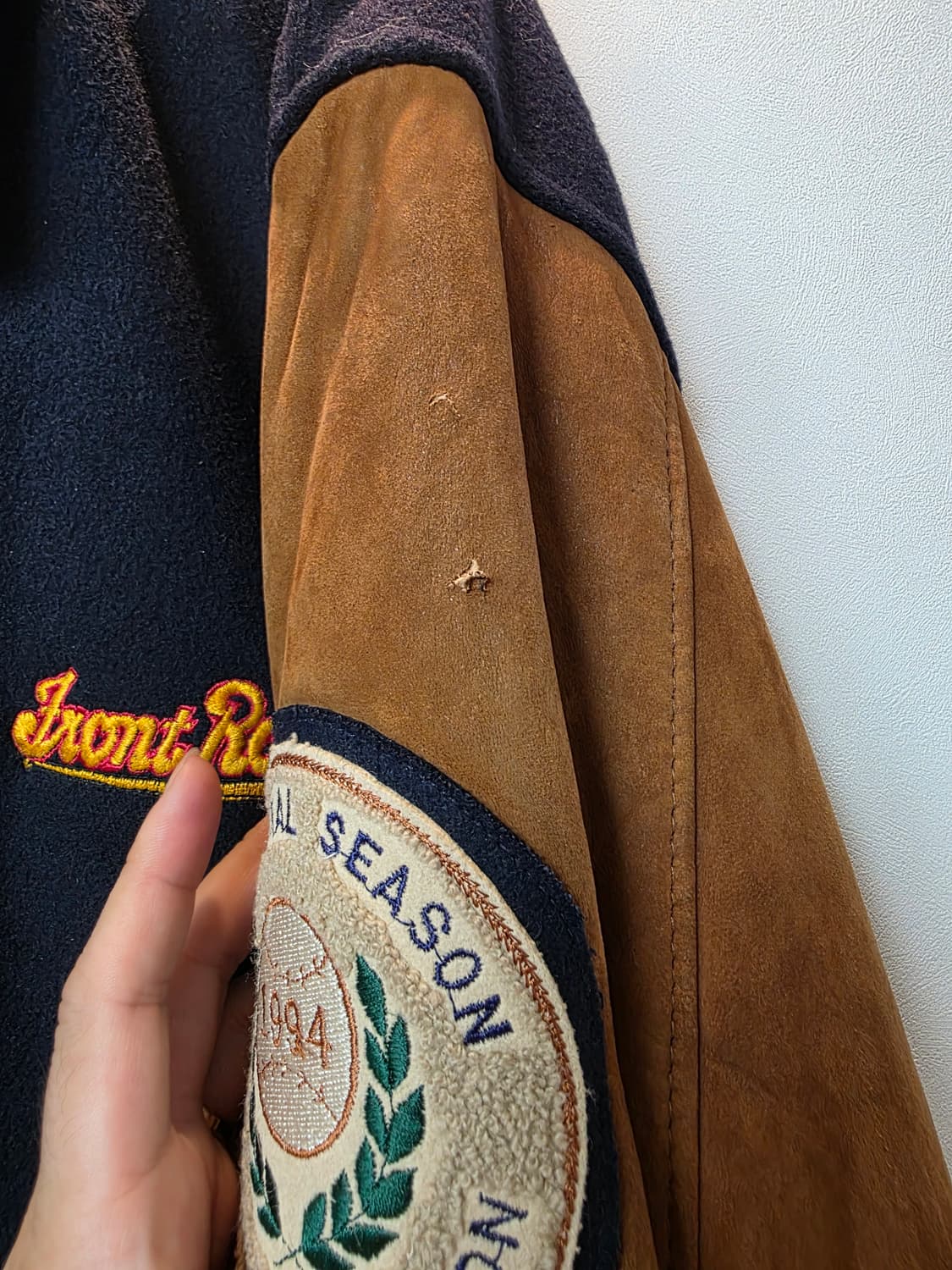 USA 골든베어 스타디움 바시티 자켓 레더 스웨이드 XL 110-115 상품이미지8