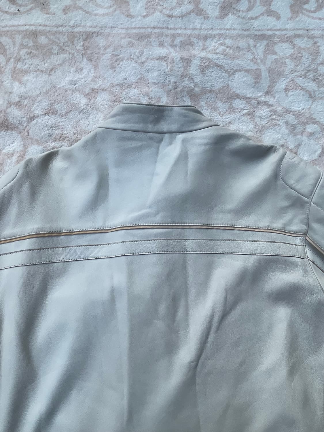 빈티지 켄네스콜 화이트 라이더 가죽 자켓 상품이미지7