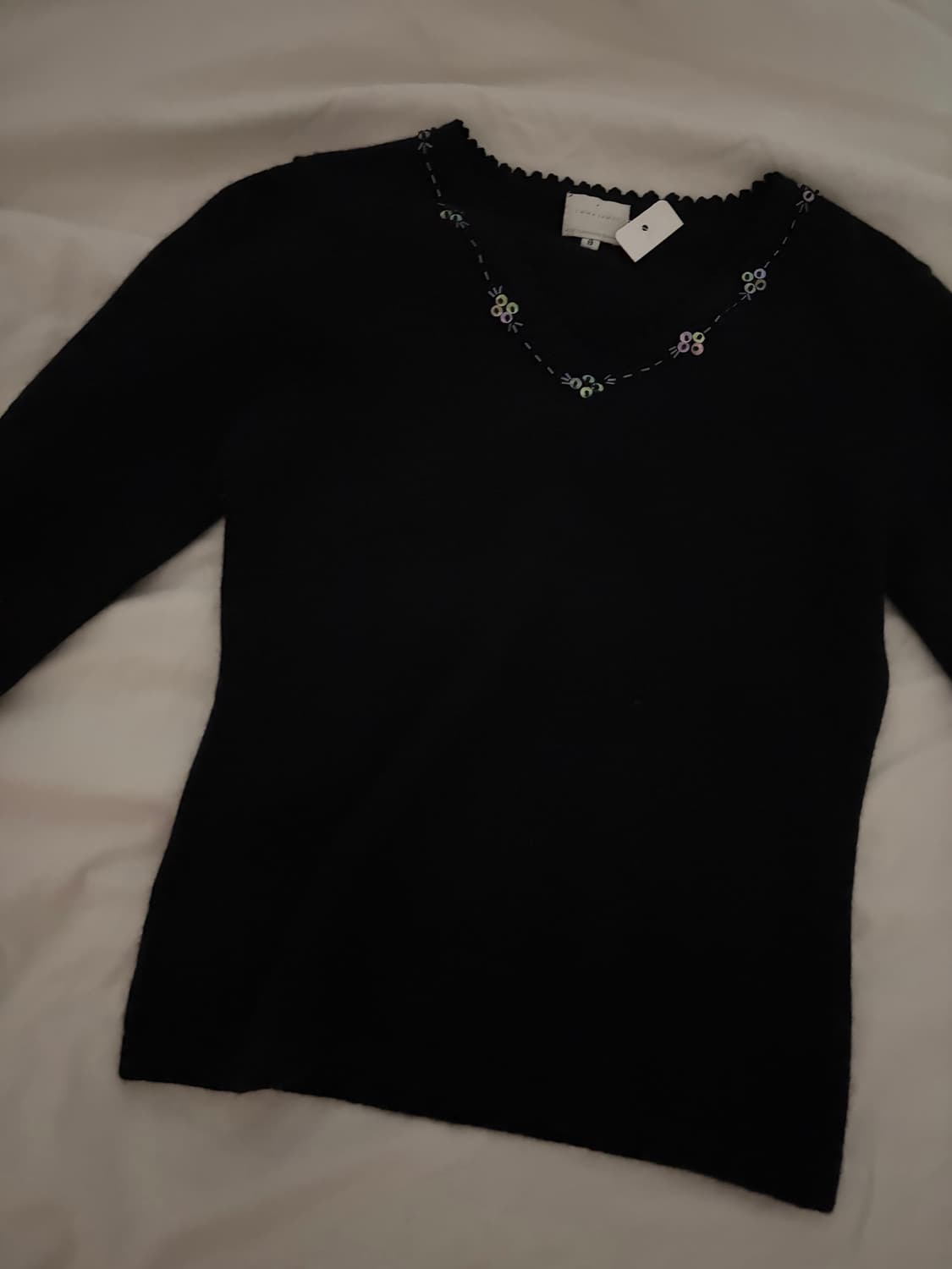 Japanese Brand wool slim fit knit black 상품이미지1