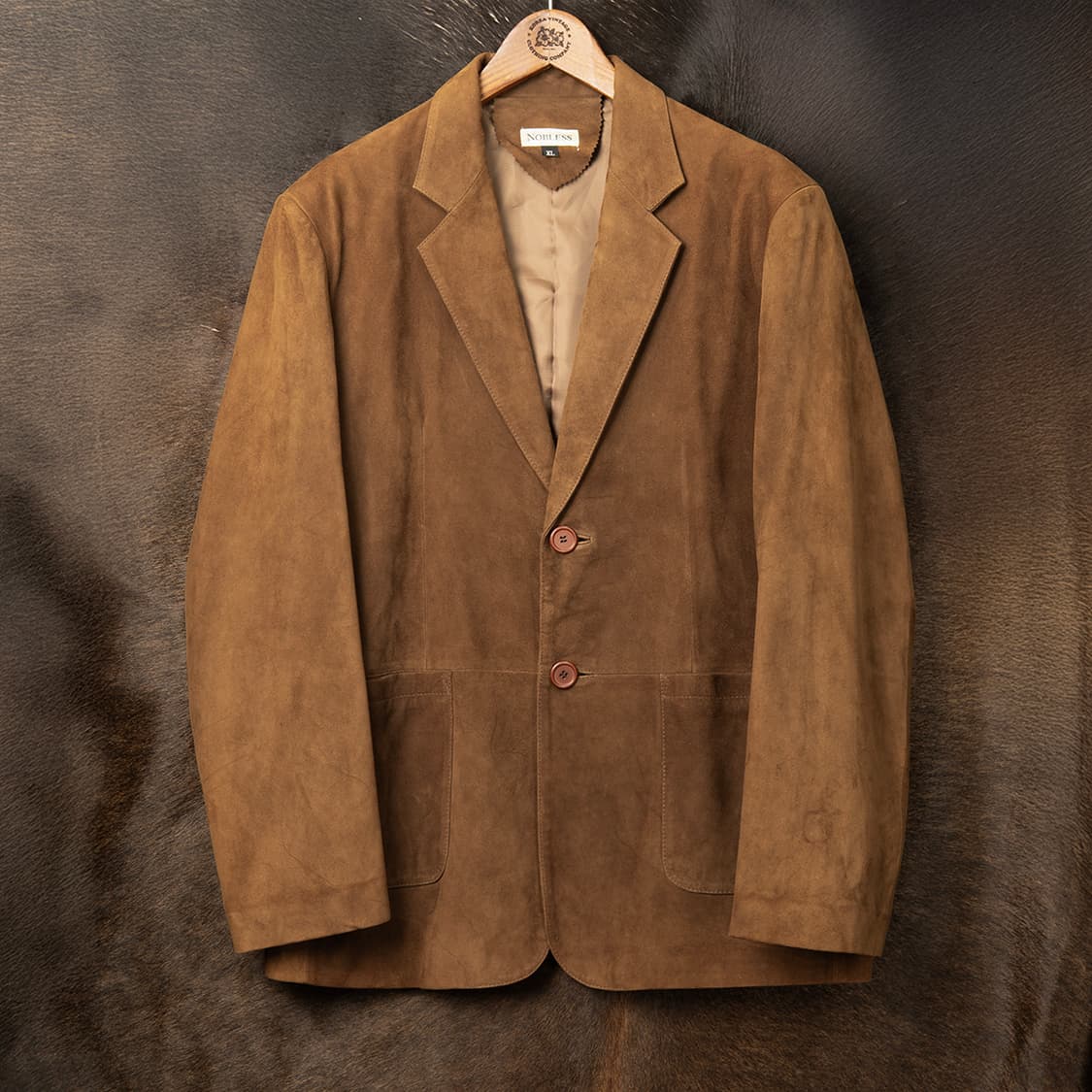 [110] 90s~ 노블레스 램스킨 스웨이드 블레이져  상품이미지1