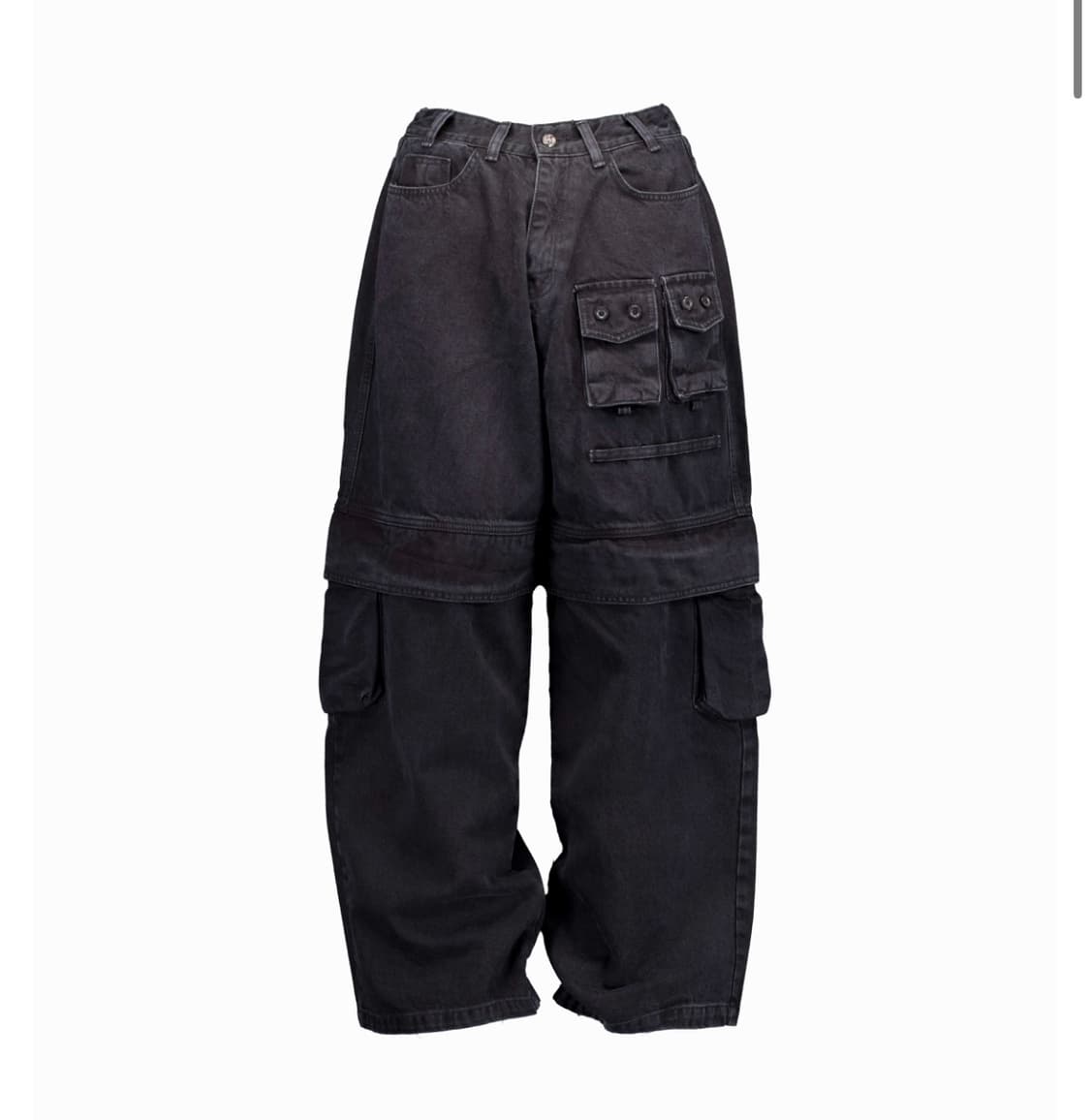 포스서비스 밀리터리 데님 포켓 팬츠 상품이미지1