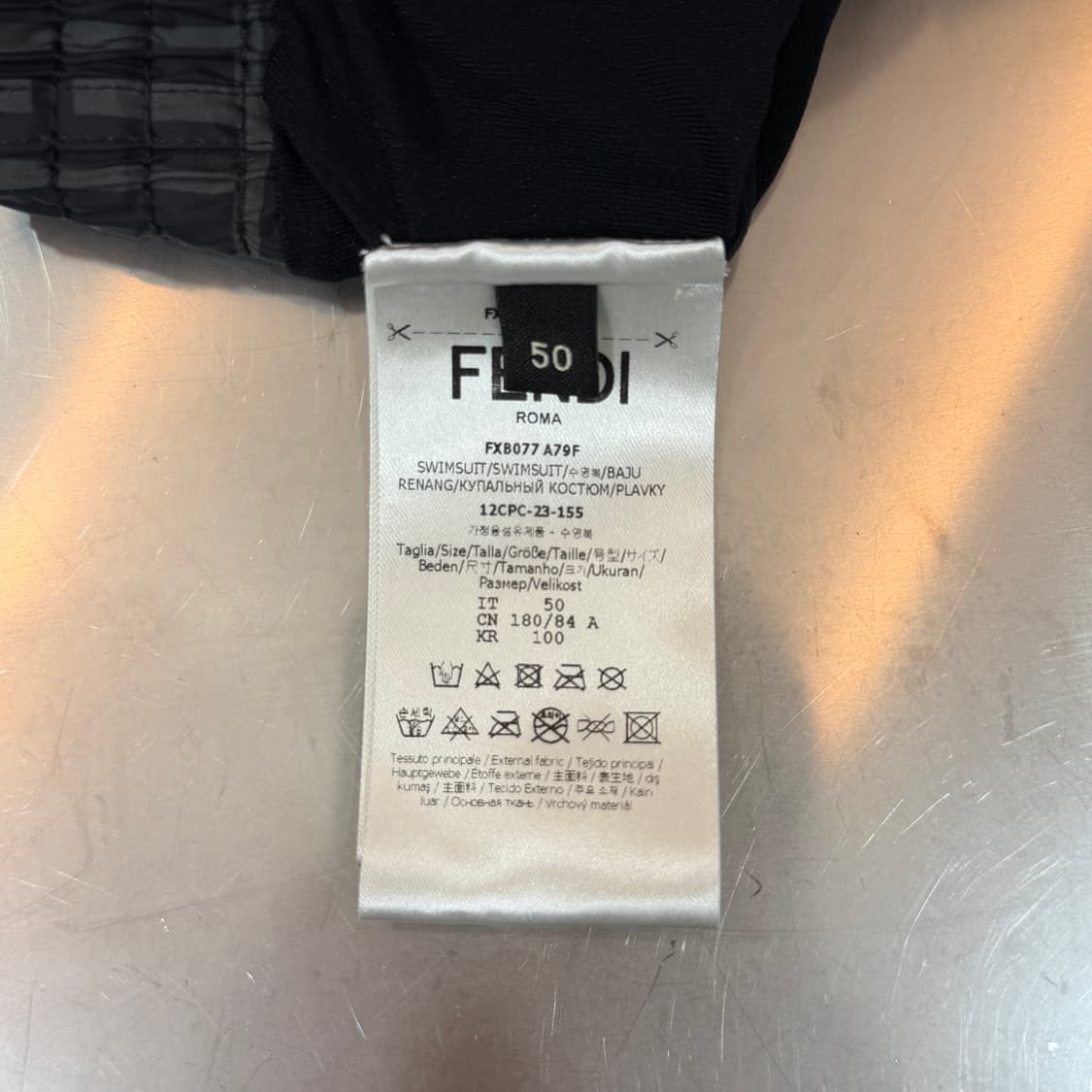 [리오브] 펜디 FF 로고 스윔팬츠 반바지 상품이미지5