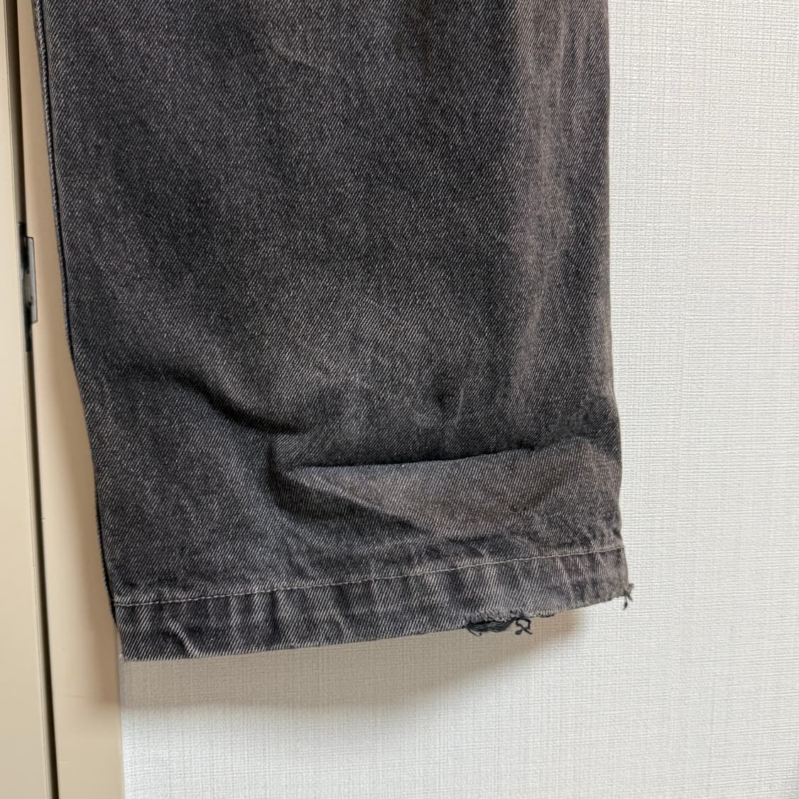 CARGO POCKET DENIM JEANS BLACK 상품이미지5