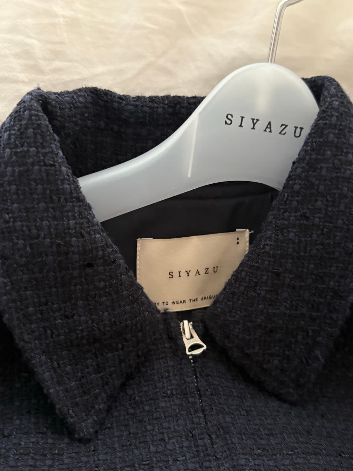 시야쥬 트위드 점프수트 네이비 상품이미지4