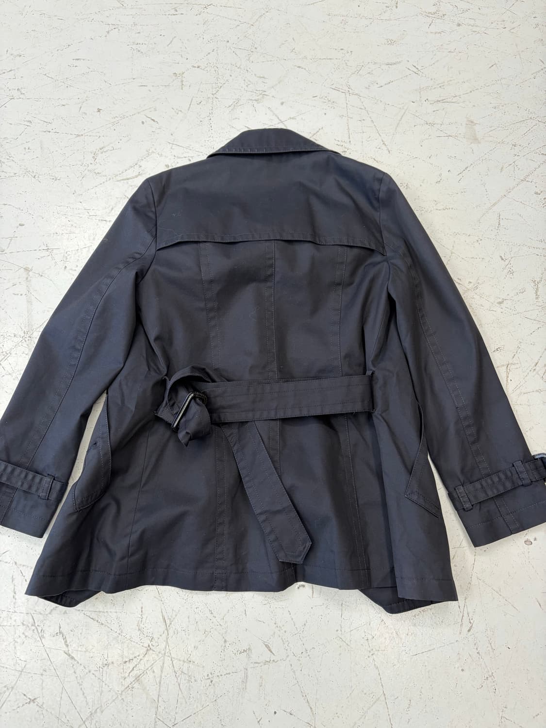 Sisley 블랙 더블 트렌치 자켓  상품이미지6