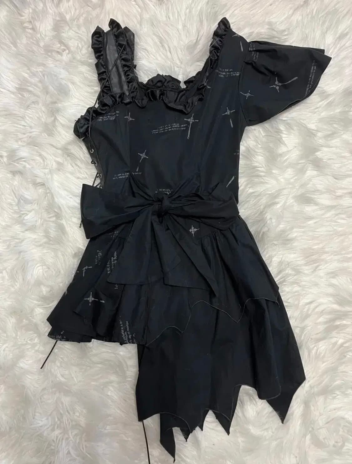 Mad punks 매드펑크 언발 원피스 상품이미지2