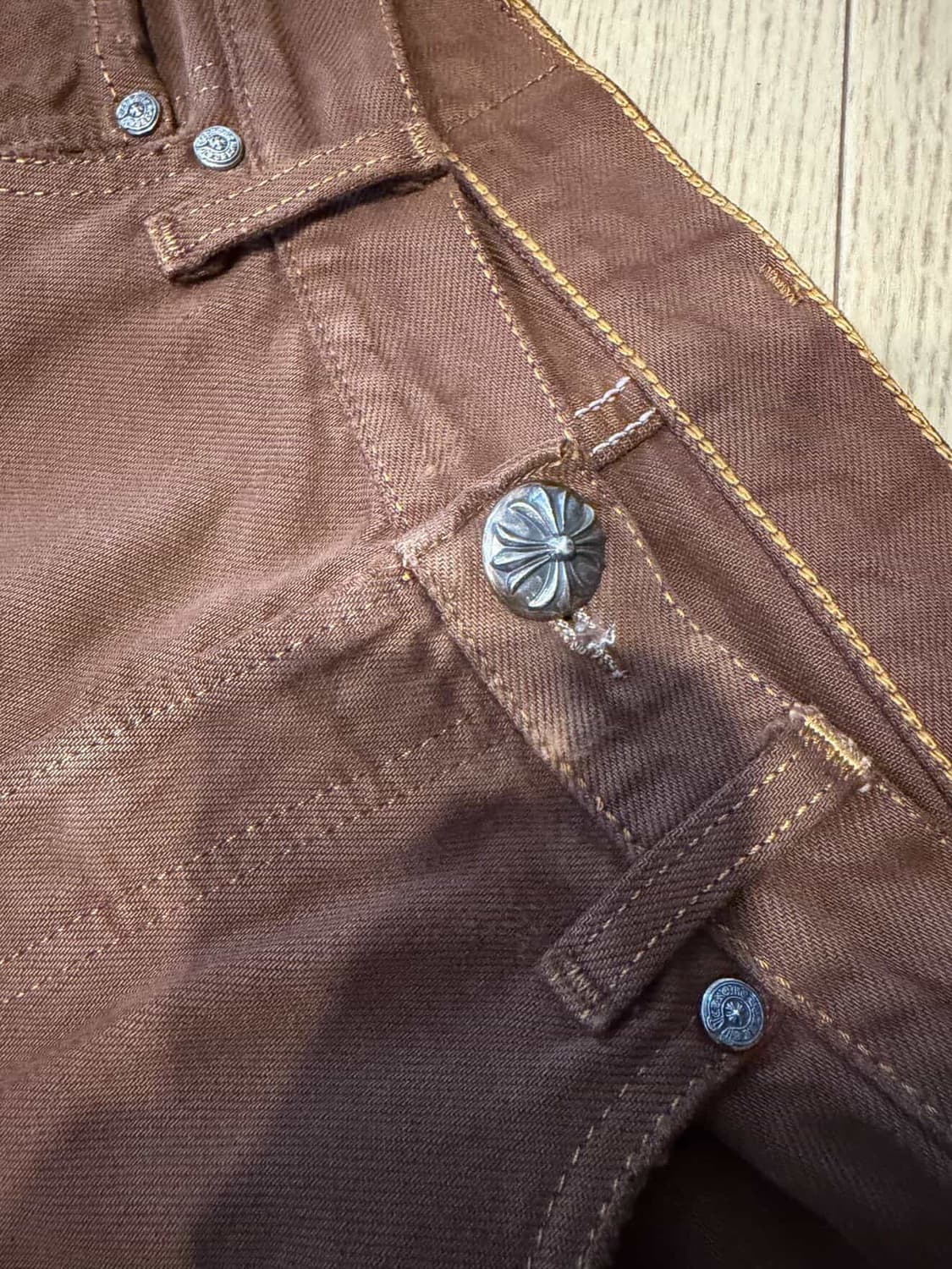 Chrome Heart Brown Patches Jeans 상품이미지8