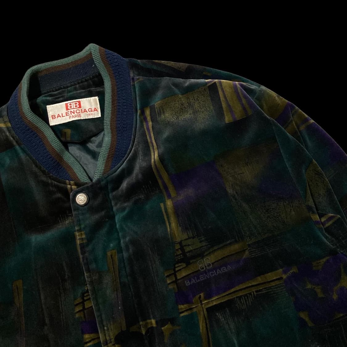 BALENCIAGA 발렌시아가 90's 벨벳 블루종 자 상품이미지2