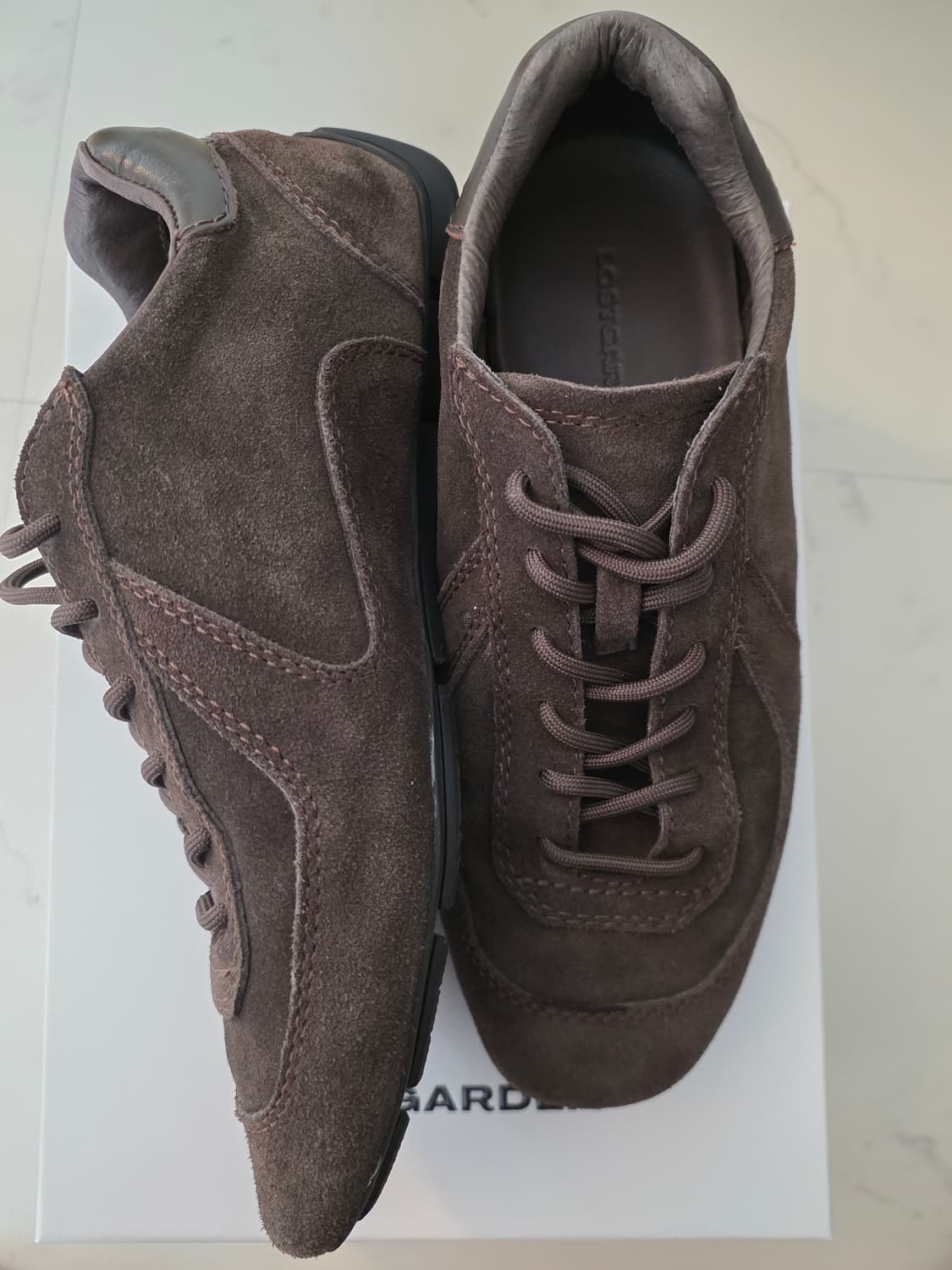 로스트가든 드라이빙 스니커즈 - 스웨이드 브라운 230 상품이미지5