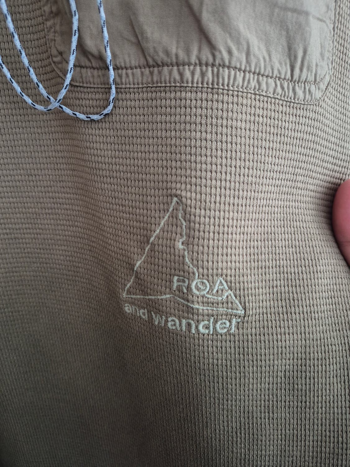 and wander 앤드원더 워싱 와플 롱스리브 상품이미지3
