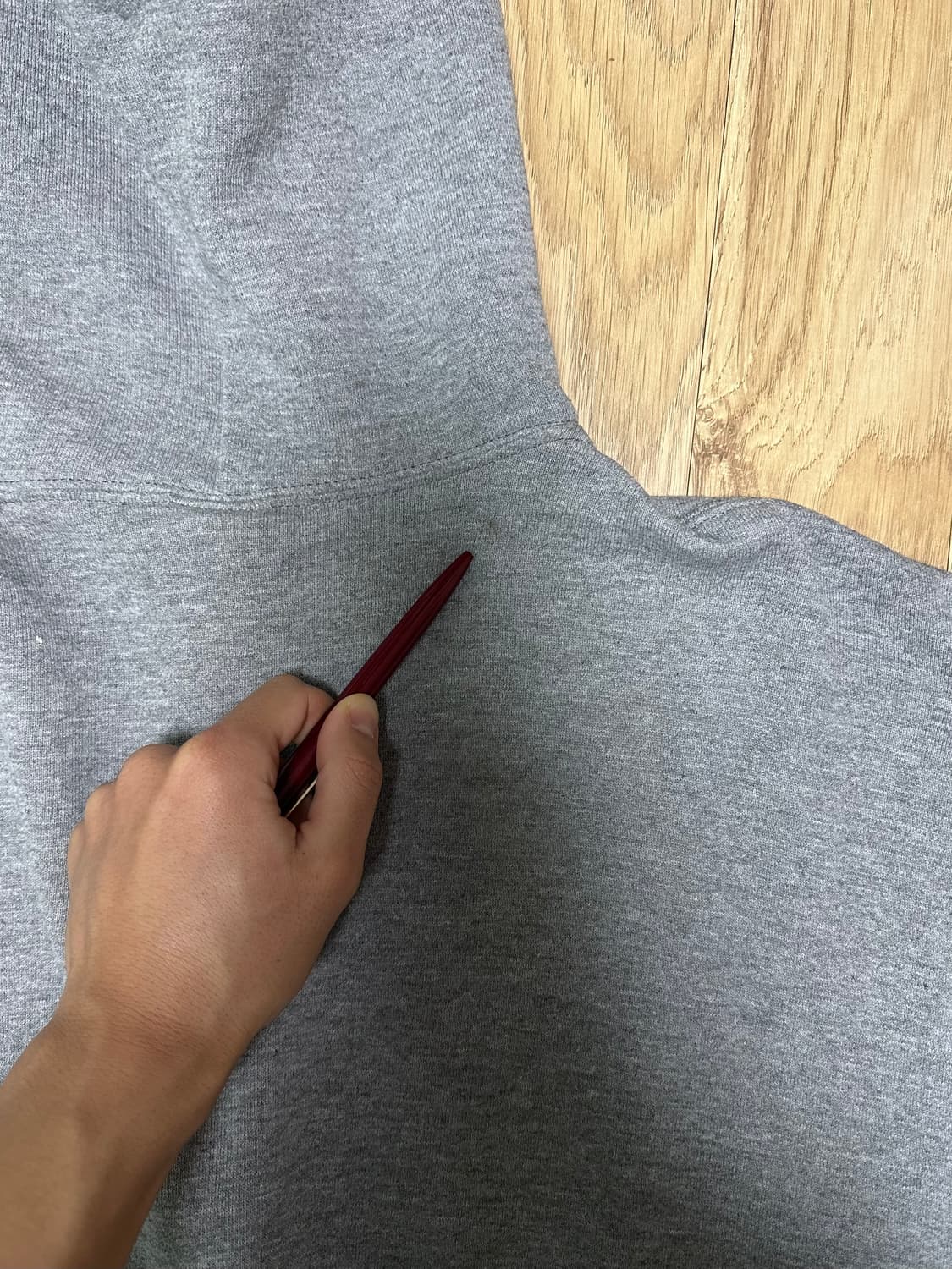 90s 빈티지 러셀 후드집업 그레이 XL 상품이미지8