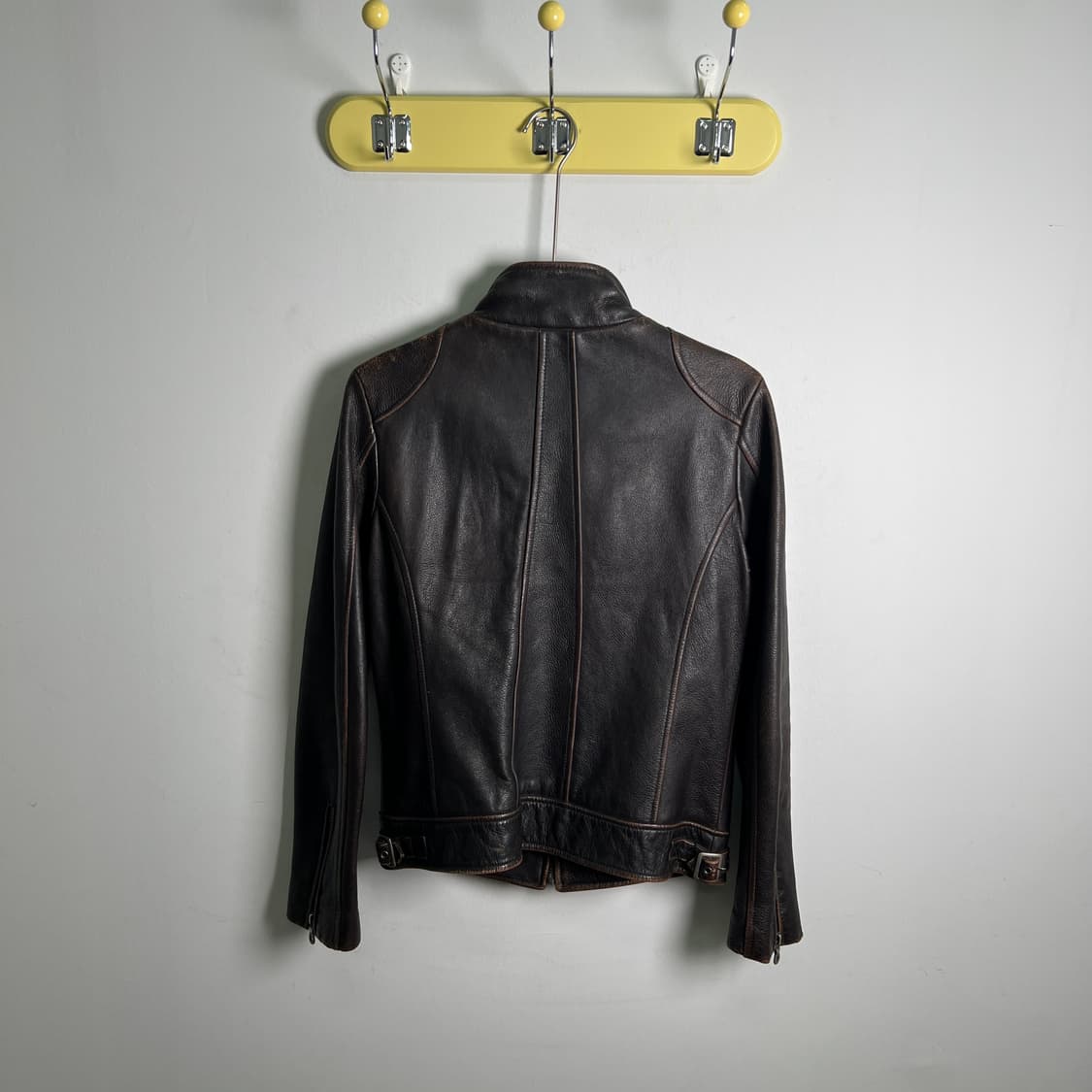 할리데이비슨 브라운 라이더 가죽 자켓 L 상품이미지2