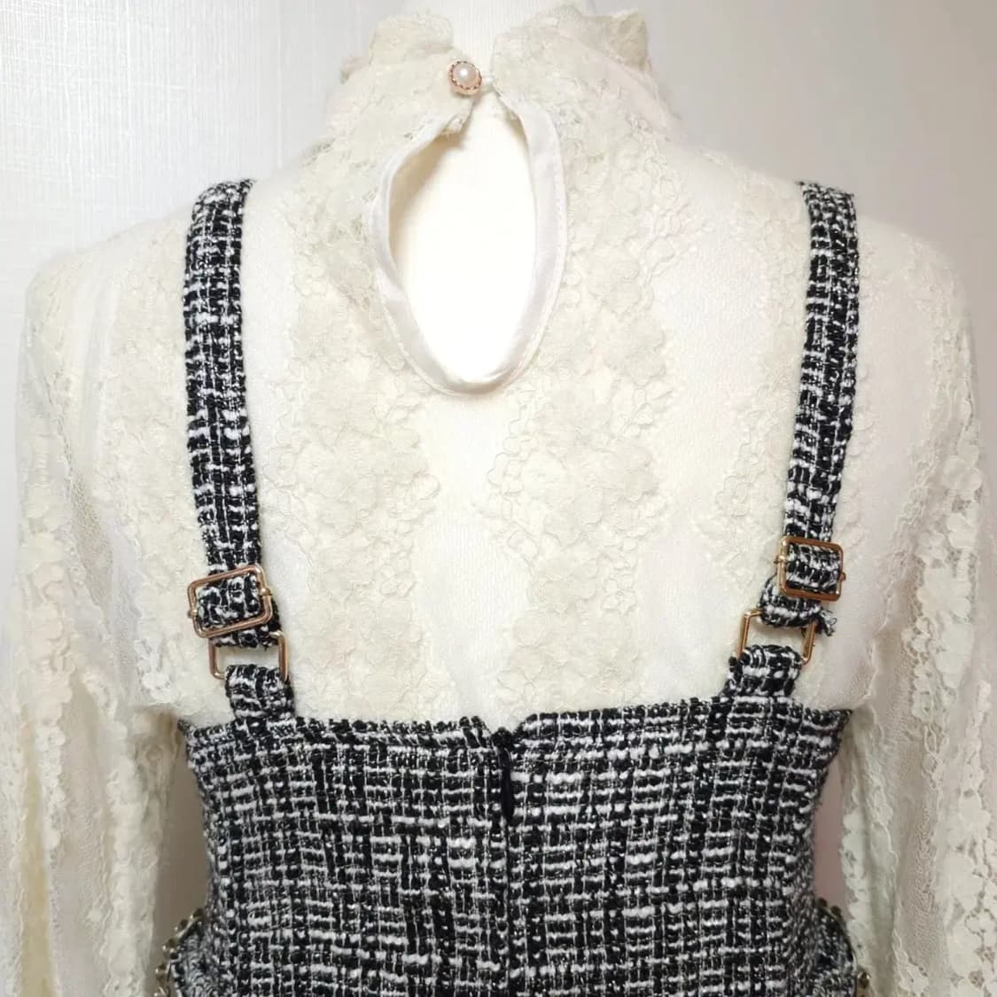 일본빈티지 트위트 원피스 상품이미지8