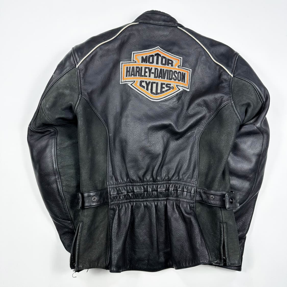 혼다 할리데이비슨 패치 가죽 바이커자켓 라이더자켓 여성M 상품이미지3