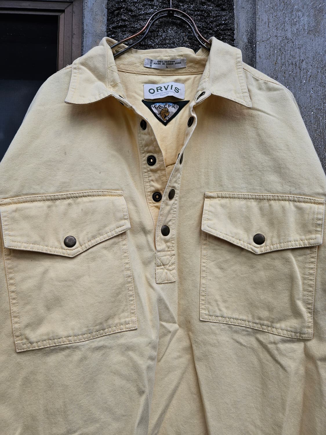 Orvis 오르비스 헤비코튼 풀오버 셔츠 (105, 빈티지 옐로우)
 상품이미지2