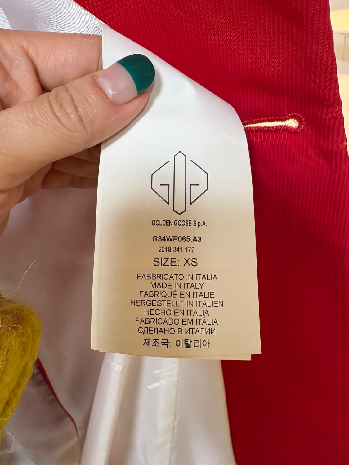 골든구스golden goose 레드자켓(택없는 새상품) 상품이미지8