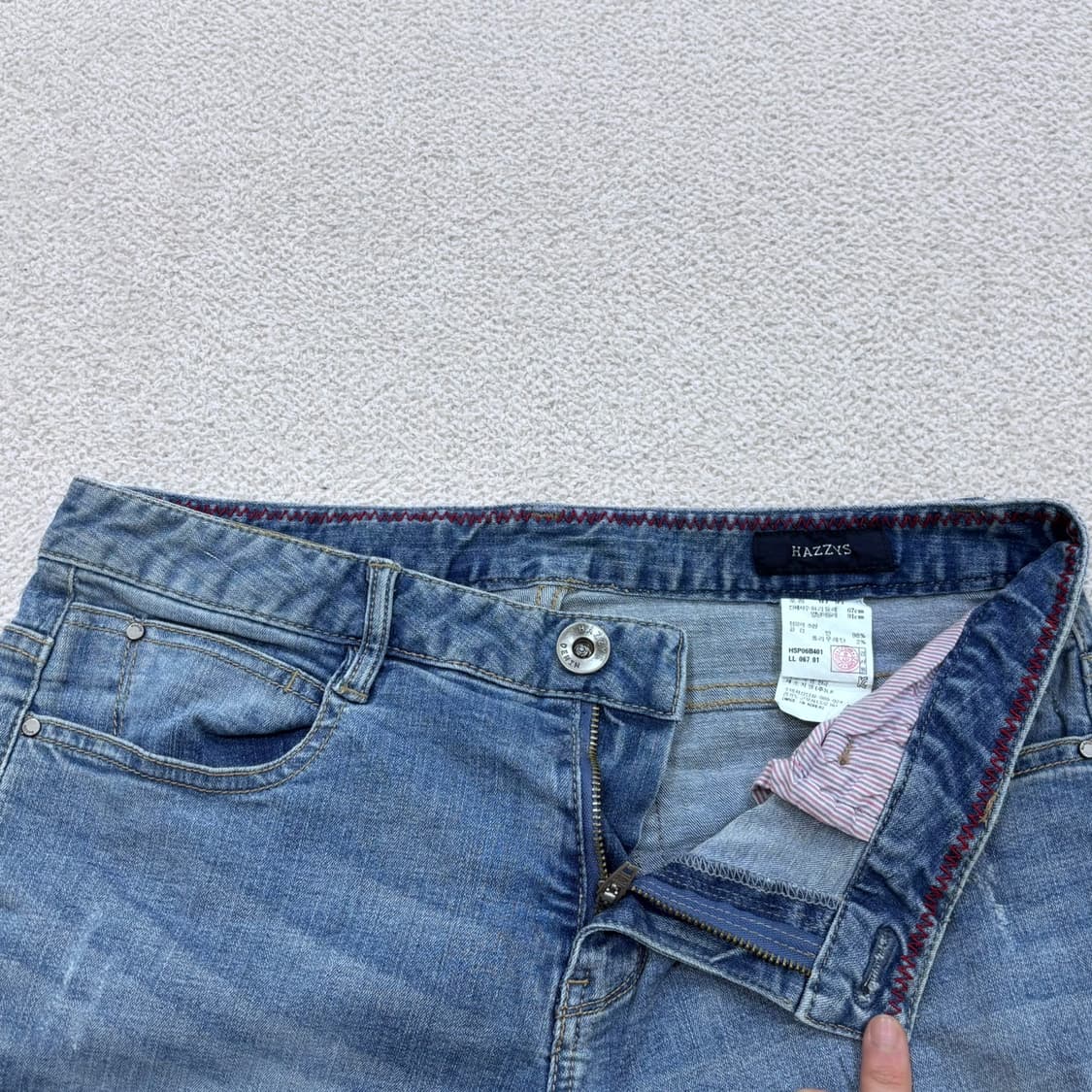 67-91 헤지스 여성 데님 숏 팬츠 0410E 상품이미지4