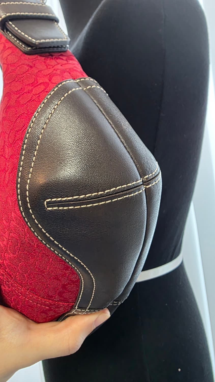 00s coach 6351 시그니처 레드 소호백 y2k 상품이미지3