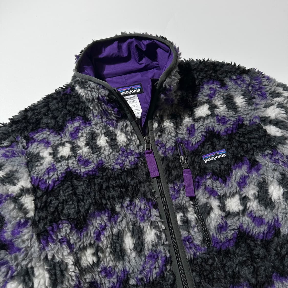 파타고니아 딥파일 레트로 아즈텍 패턴 후리스 플리스 자켓 상품이미지3