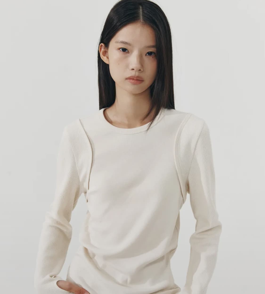 999humanity LINE LONGSLEEVE V3 (OATMEAL) 상품이미지2