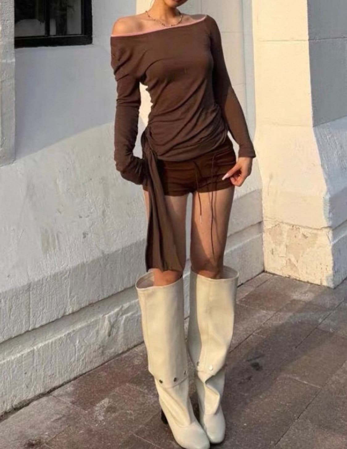 레더 스터드 롱부츠 상품이미지2