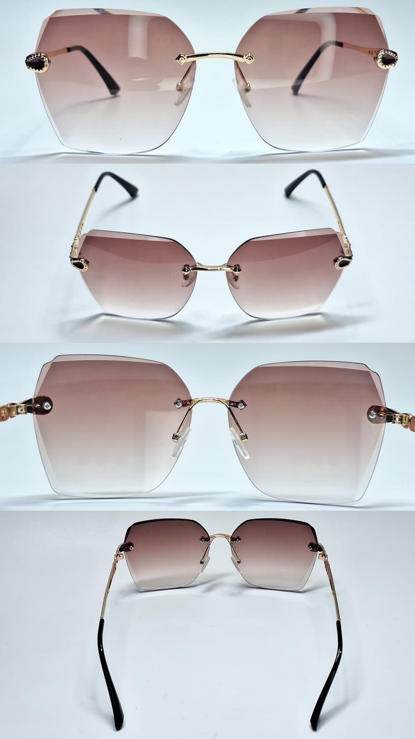 일본 수입 그라데이션 무테 선글라스/ y2k 빈티지 레트로 클래식 패션  상품이미지5