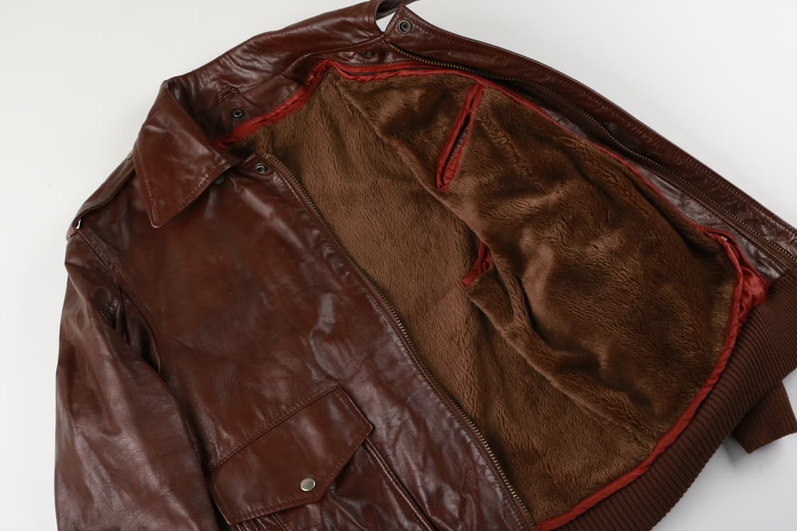 [L] 빈티지 소가죽 A-2 플라이트 자켓 상품이미지5