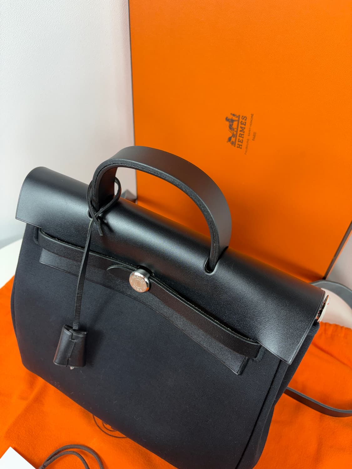 에르메스 에르백 에르백팩 캔버스 블랙 상품이미지4