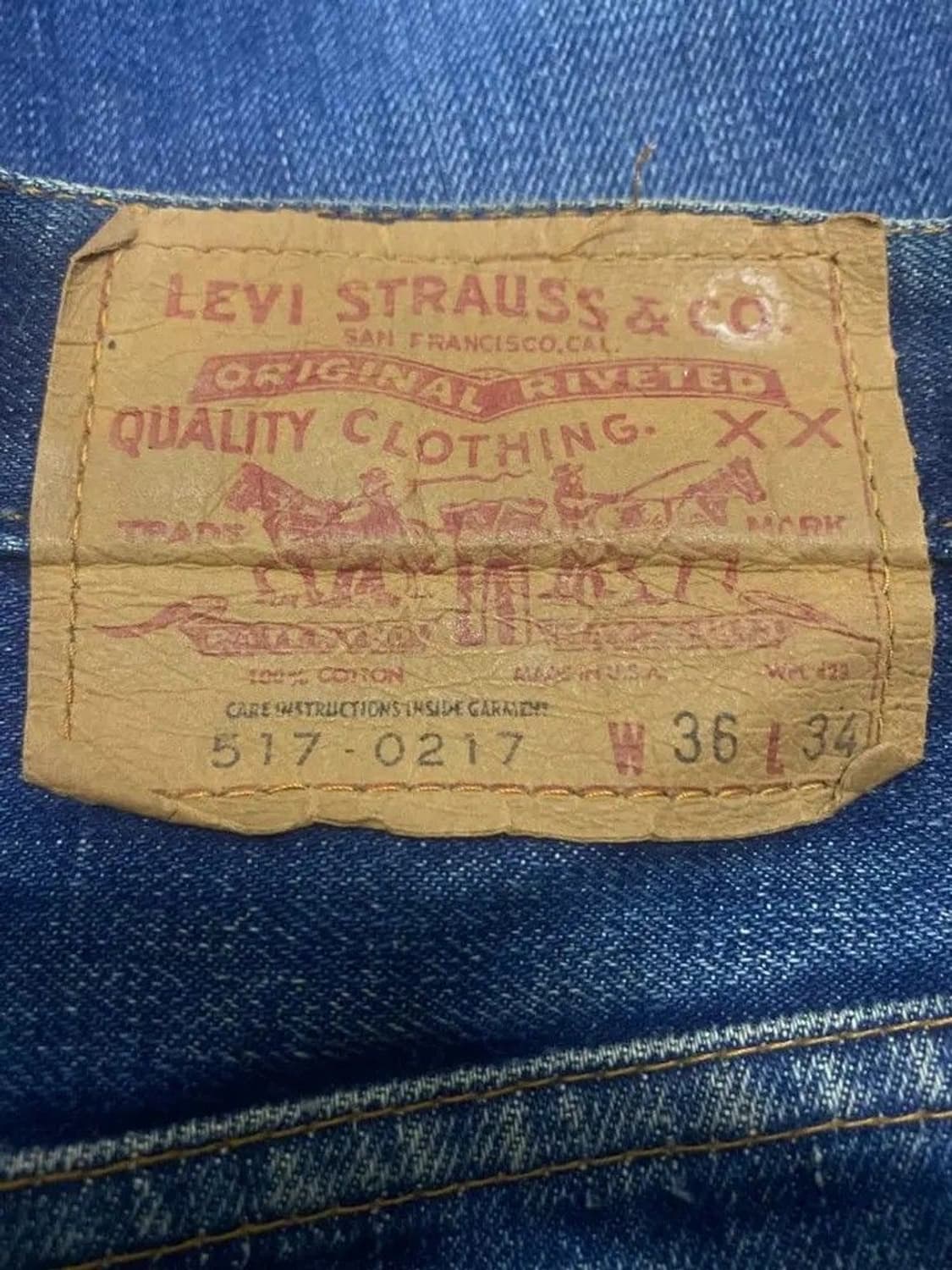 1970s Levi’s 517 Denim 66 Single 상품이미지6