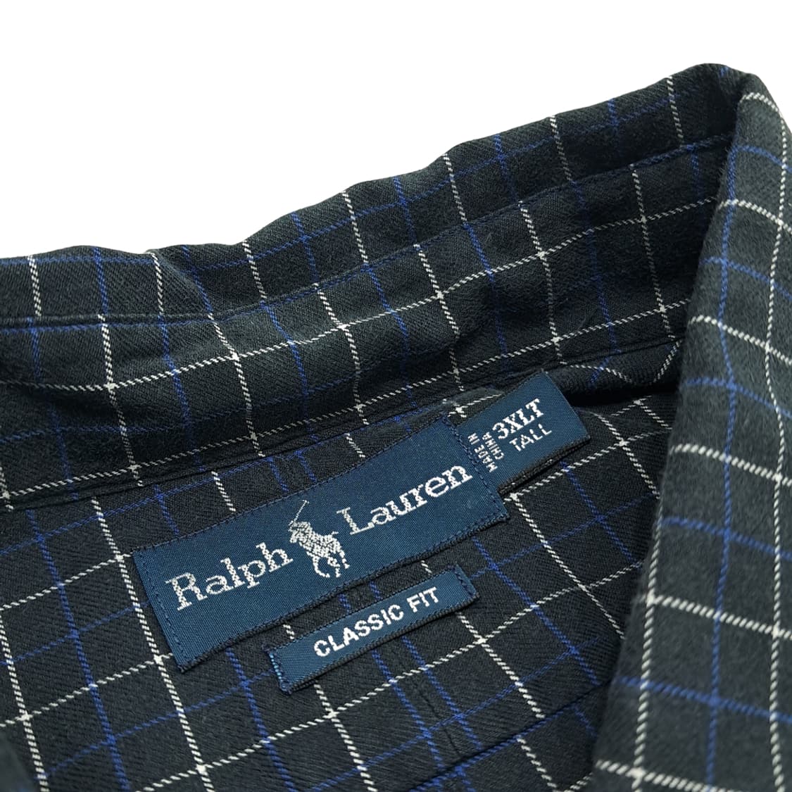 CN713 3XLT 폴로 랄프로렌 블랙 마이크로체크 긴팔 셔츠 남방 상품이미지4