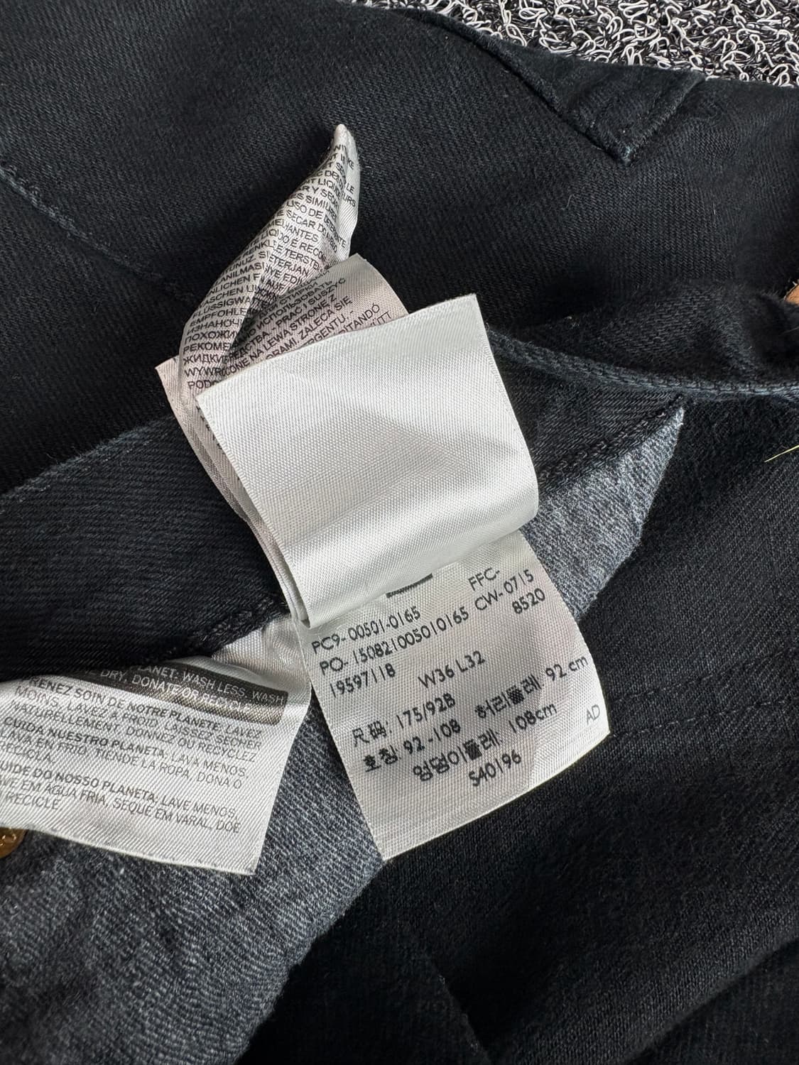 리바이스 501 오리지널 스트레이트 데님 팬츠 3497 상품이미지3