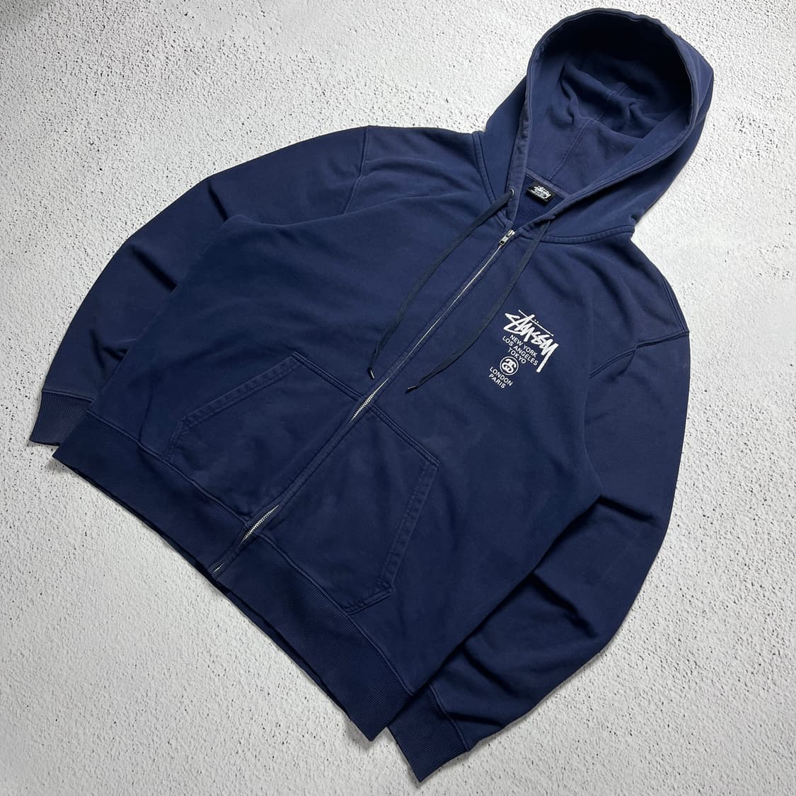 Stussy World Tour Zip Hoodie 상품이미지1