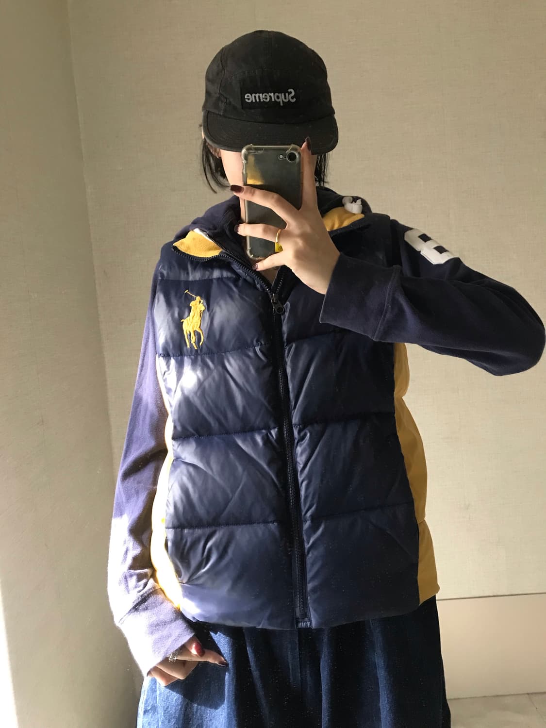 폴로 네이비 빅포니 조끼패딩 상품이미지2