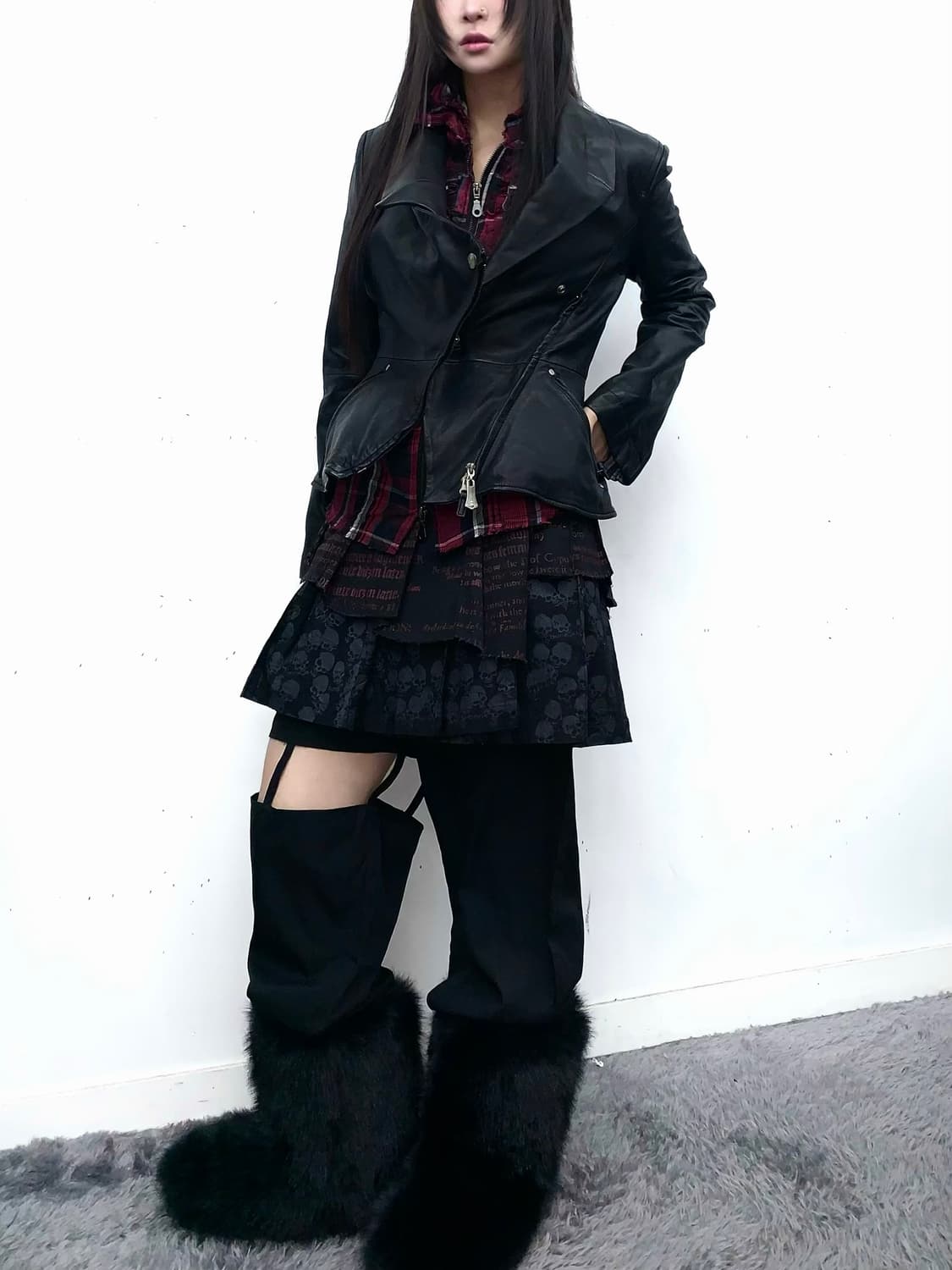 펑크 해체 디테일 팬츠 상품이미지4